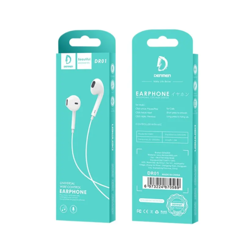 Wired Earphones with Mic – IPX4 Waterproof