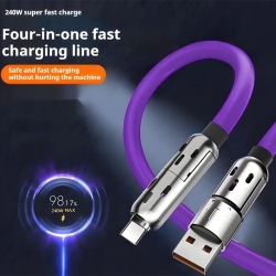 240W Super-Fast Charging 4-in-1 RGB LED Type-C Charger