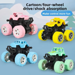 4pcs Double Sided Inertia Stunt Monster Truck
