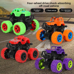 4pcs Inertia Four-Wheel Drive Off-Road Stunt Toy Car